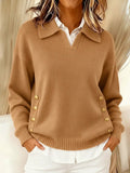 Nerelia - Maglione con Collo Polo e Bottoni