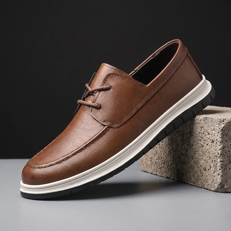 Quireno - Sneakers in Pelle dalle Tonalità Naturali
