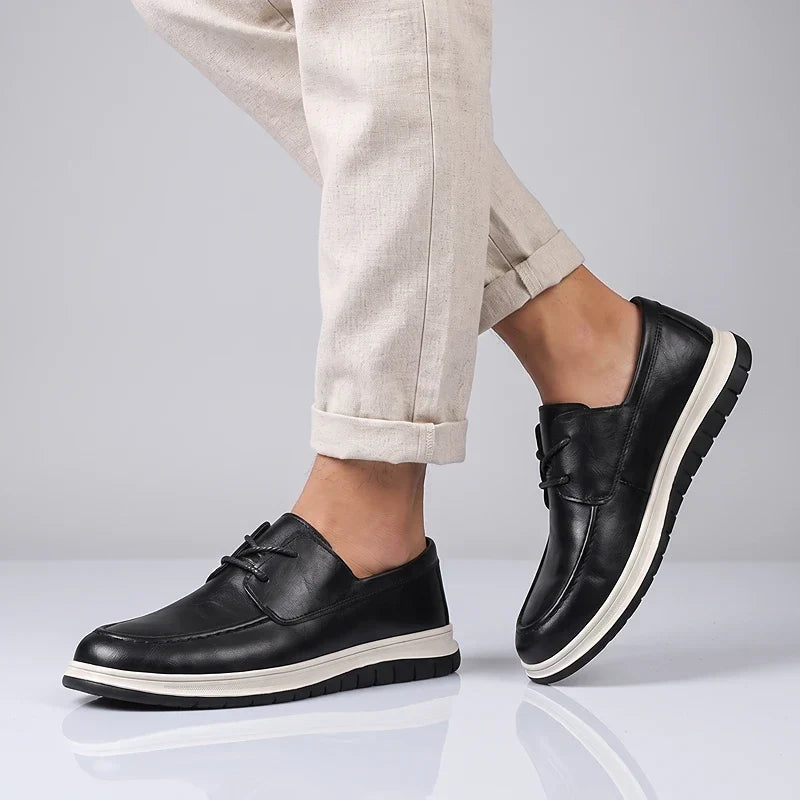 Quireno - Sneakers in Pelle dalle Tonalità Naturali