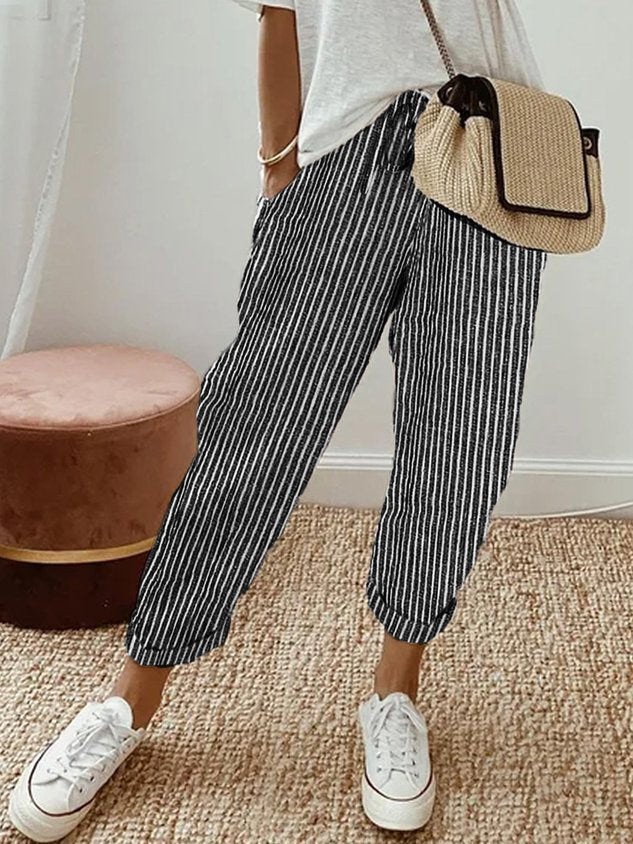 Flarisse - Pantaloni Fluidi con Vita Morbida