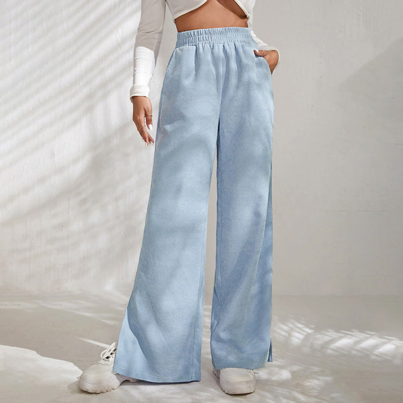 Lunessa - Pantaloni a Coste dal Comfort Morbido