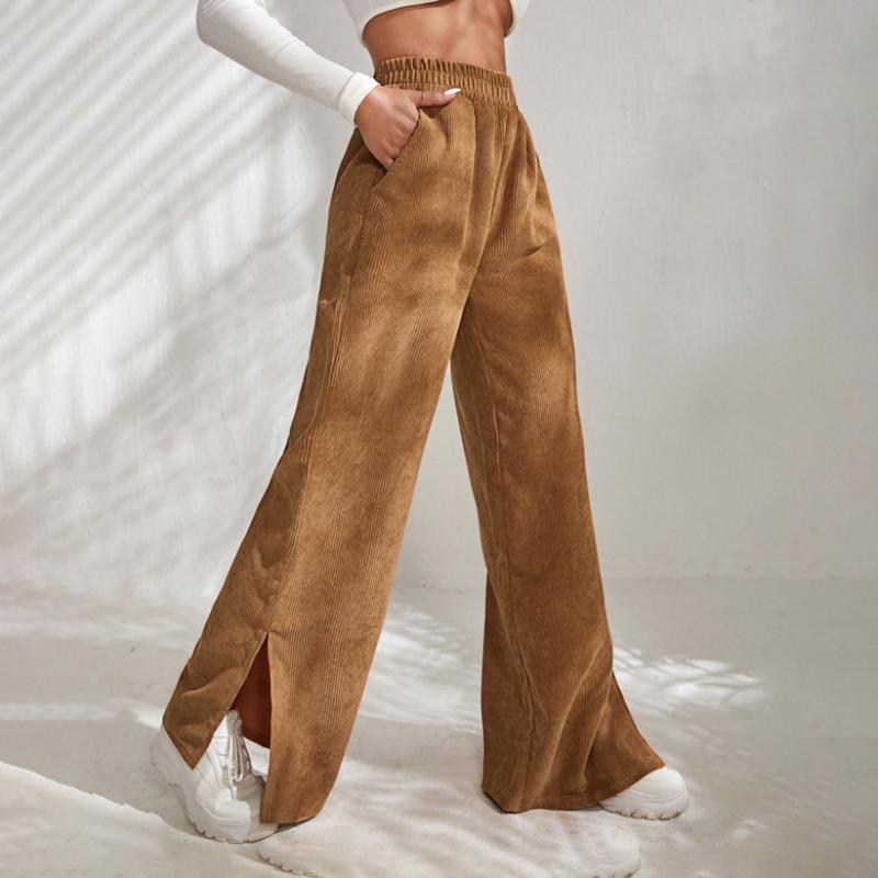 Lunessa - Pantaloni a Coste dal Comfort Morbido