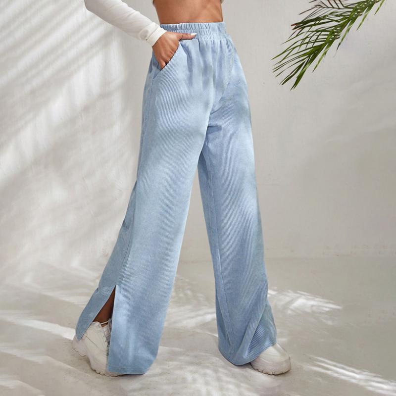 Lunessa - Pantaloni a Coste dal Comfort Morbido