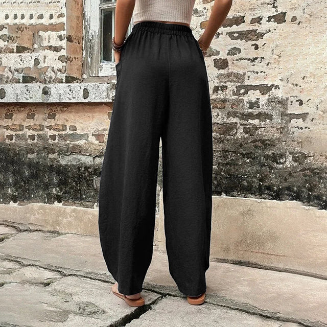 Sorelia - Pantaloni Fluidi con Tasche Statement