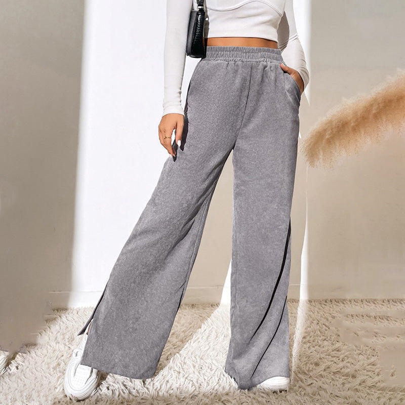 Lunessa - Pantaloni a Coste dal Comfort Morbido