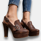 Elena - Sandali Vintage con Zeppa