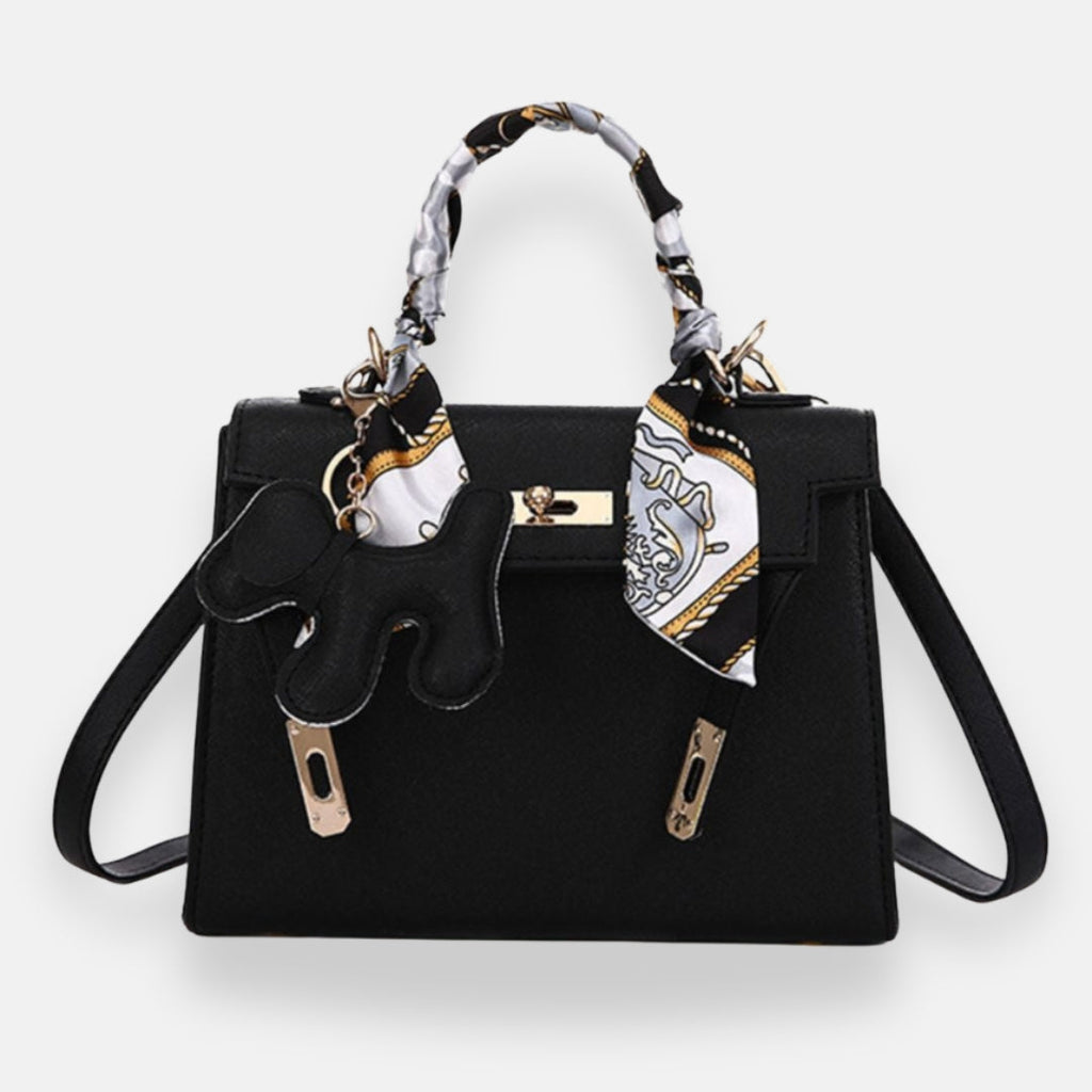 Perla - Borsa Strutturata con Foulard e Charm