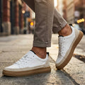 Esvelio - Sneakers in Pelle con Cuciture Artigianali