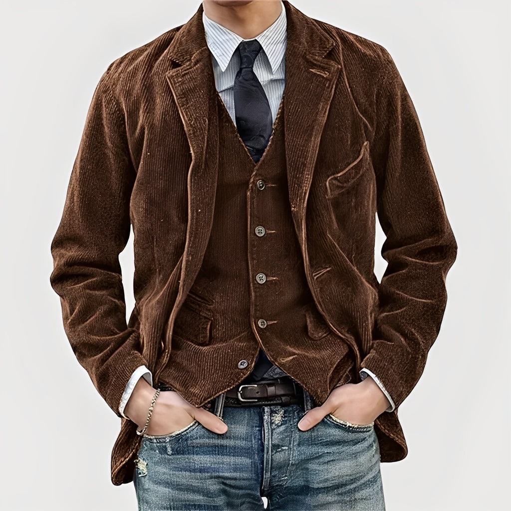 Bravello - Giacca con Gilet dal Fascino Vintage
