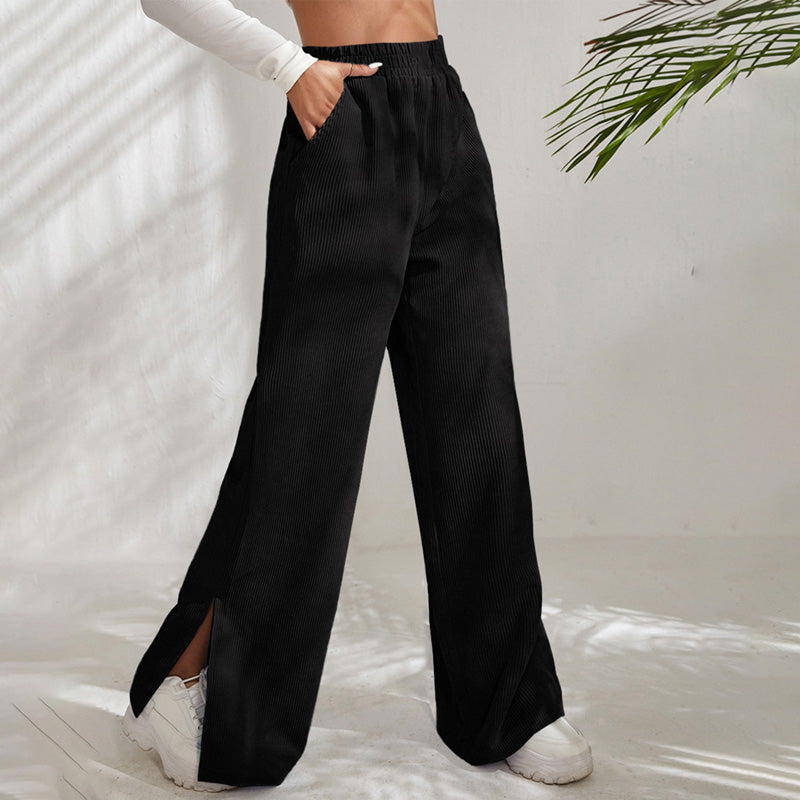 Lunessa - Pantaloni a Coste dal Comfort Morbido