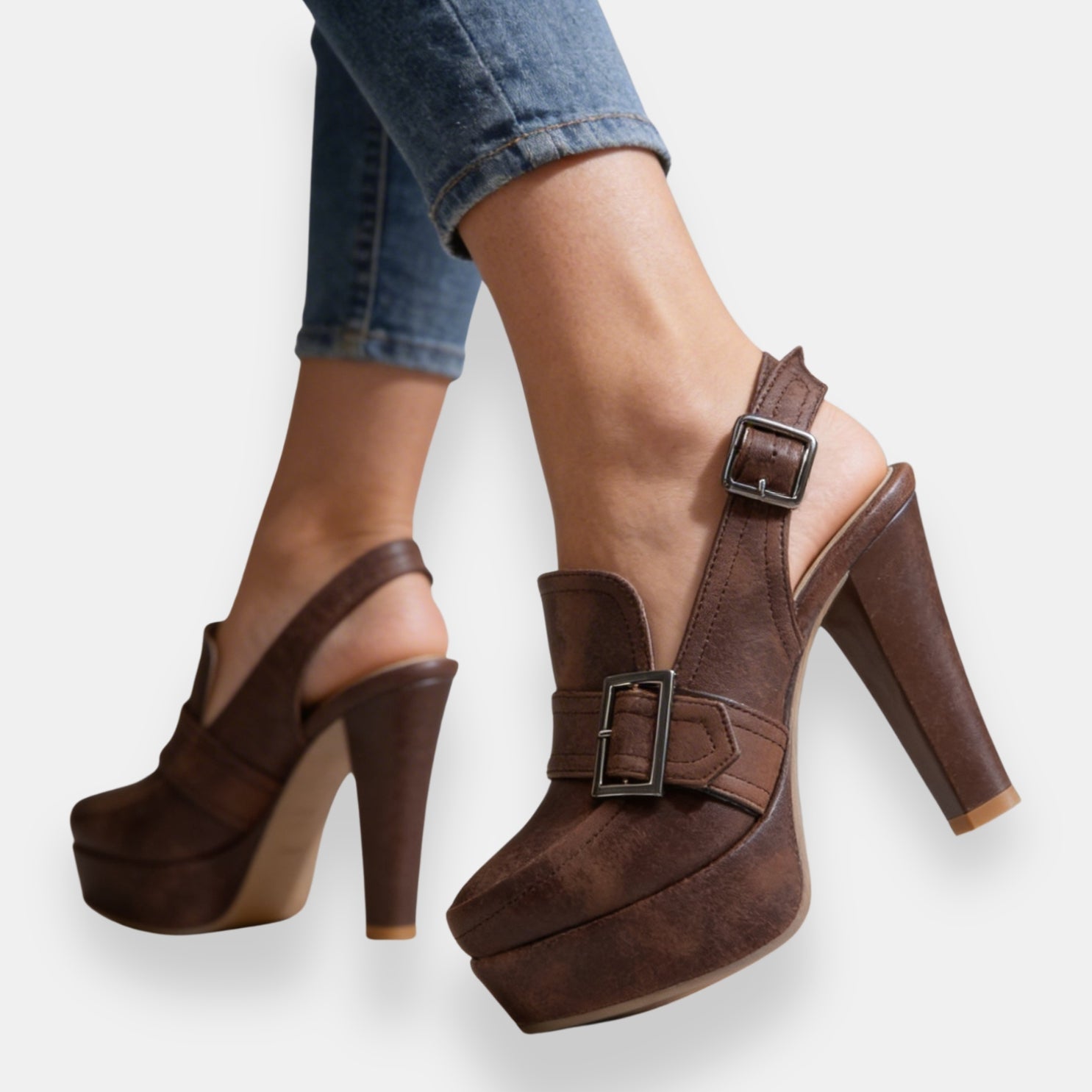 Elena - Sandali Vintage con Zeppa