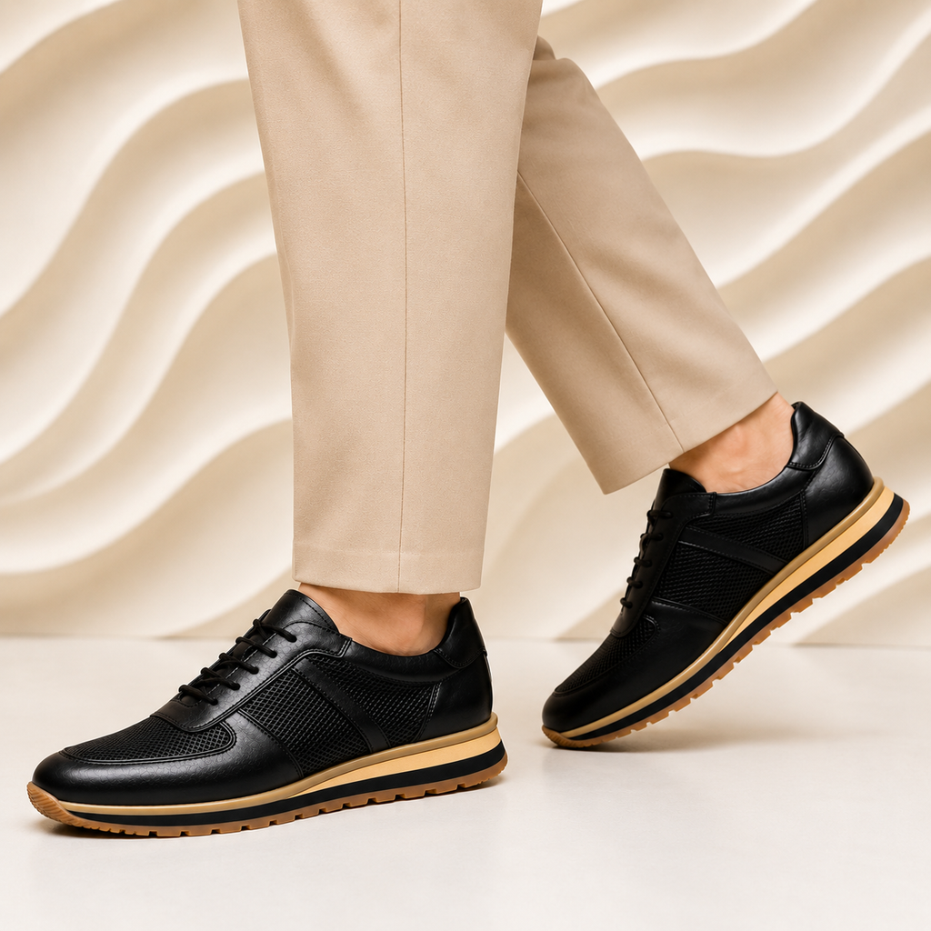 Alverio - Sneakers in Pelle Pieno Fiore