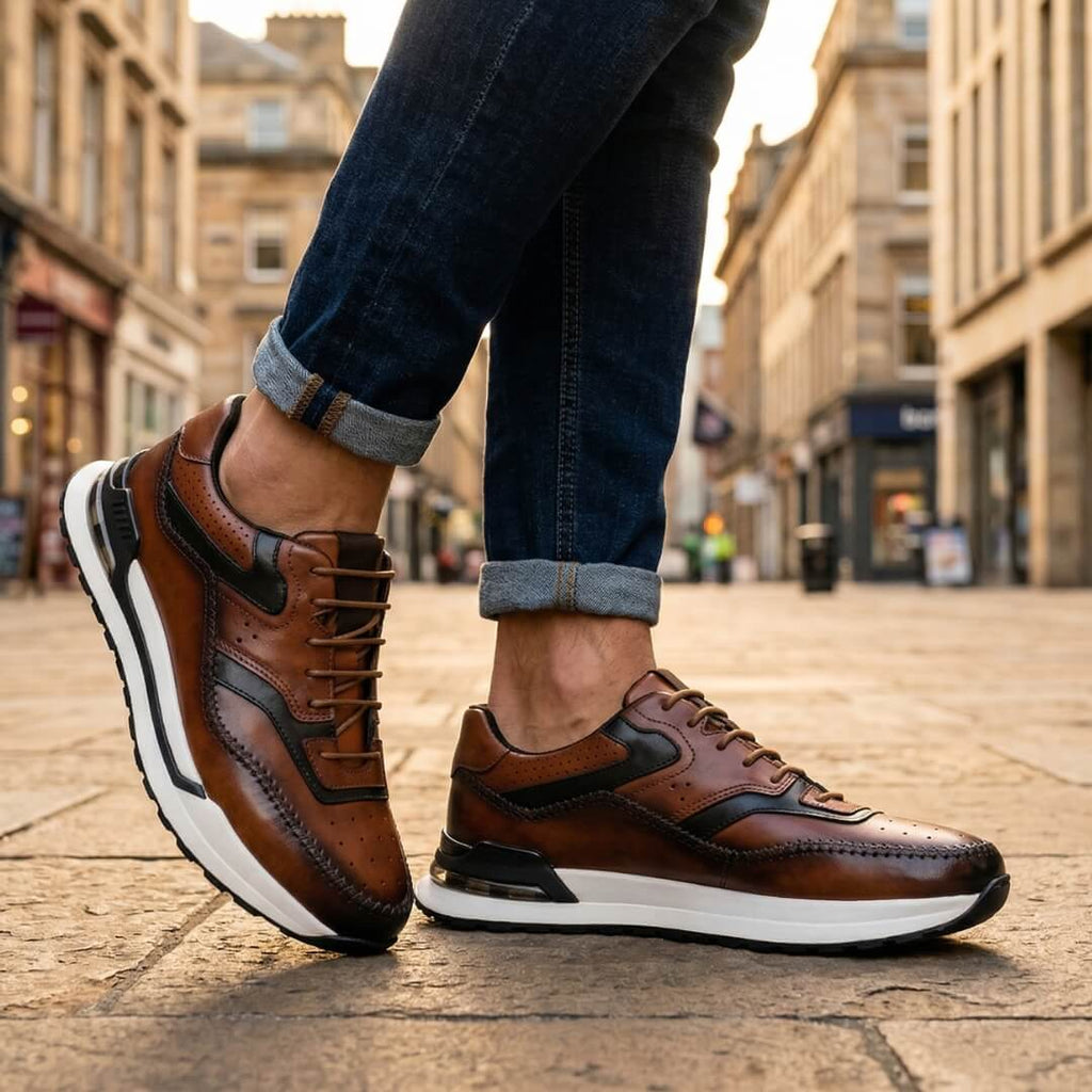 Calenzo - Sneakers Multicolore in Pelle