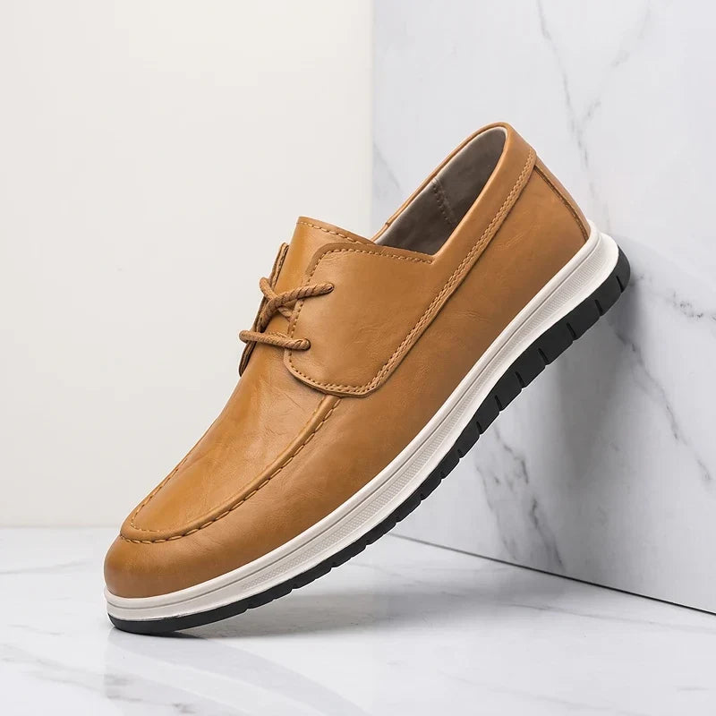 Quireno - Sneakers in Pelle dalle Tonalità Naturali