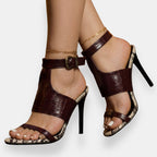 Giada - Sandali Eleganti Effetto Coccodrillo