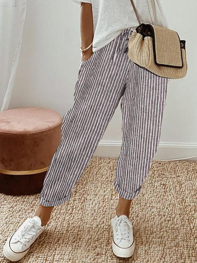 Flarisse - Pantaloni Fluidi con Vita Morbida