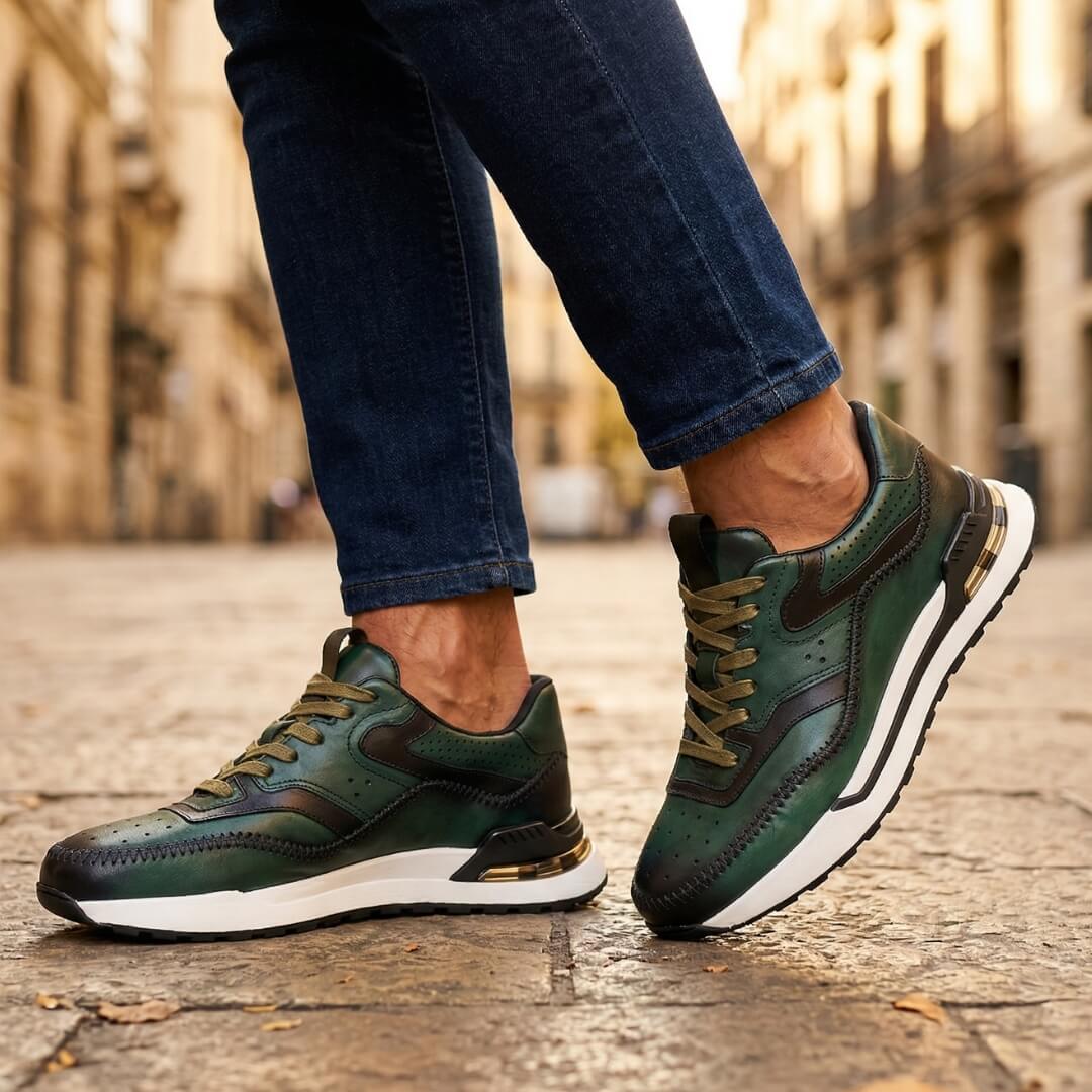 Calenzo - Sneakers Multicolore in Pelle