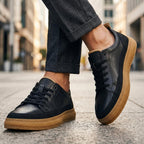 Esvelio - Sneakers in Pelle con Cuciture Artigianali