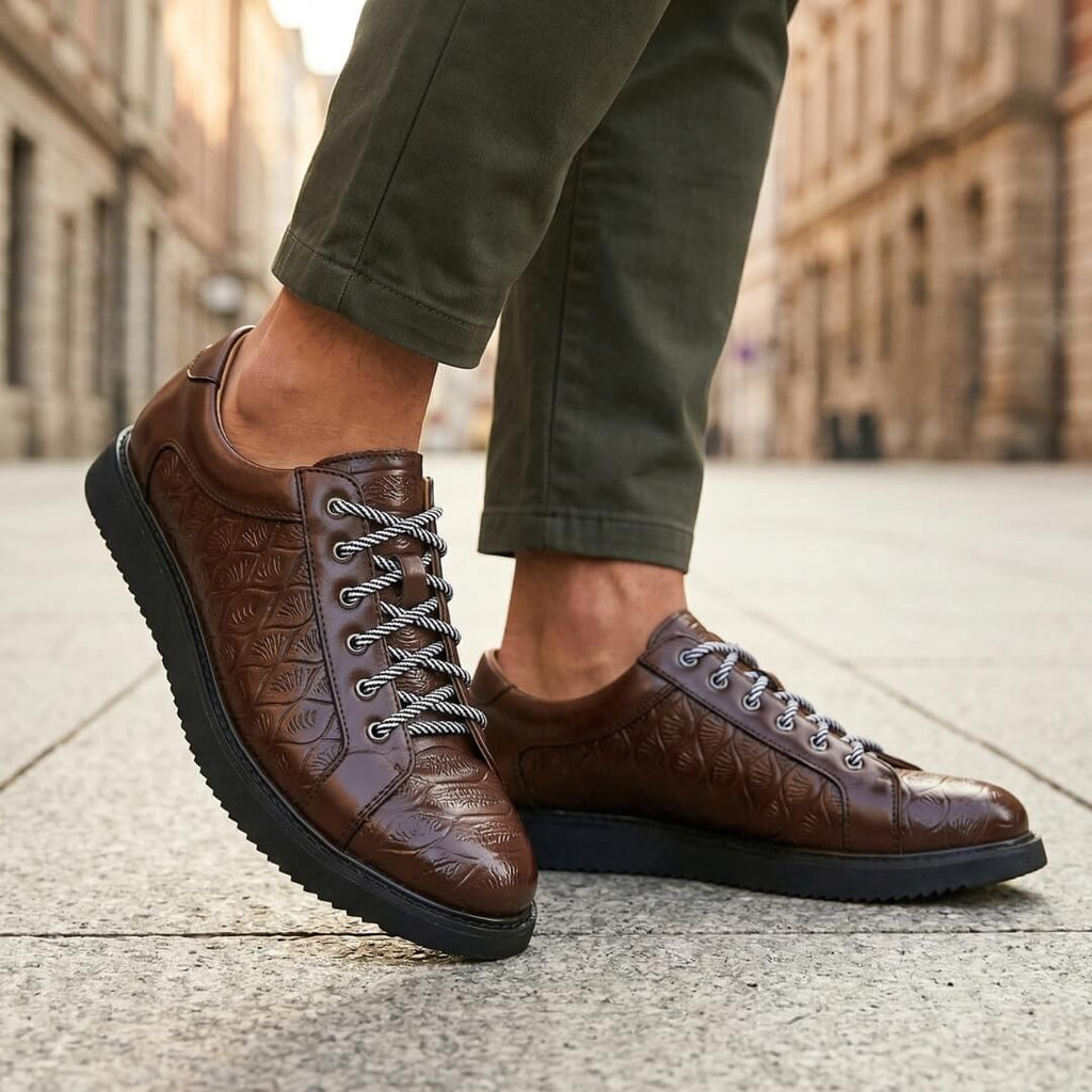 Lucenzo - Sneakers in Pelle dai Colori Esclusivi