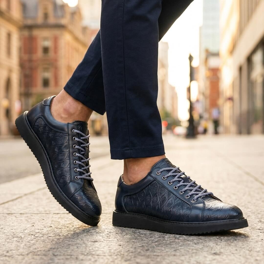 Lucenzo - Sneakers in Pelle dai Colori Esclusivi