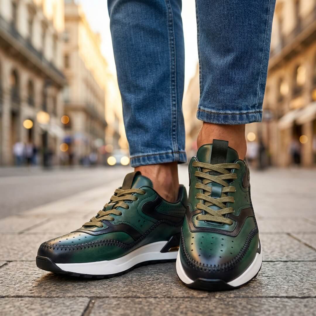 Calenzo - Sneakers Multicolore in Pelle