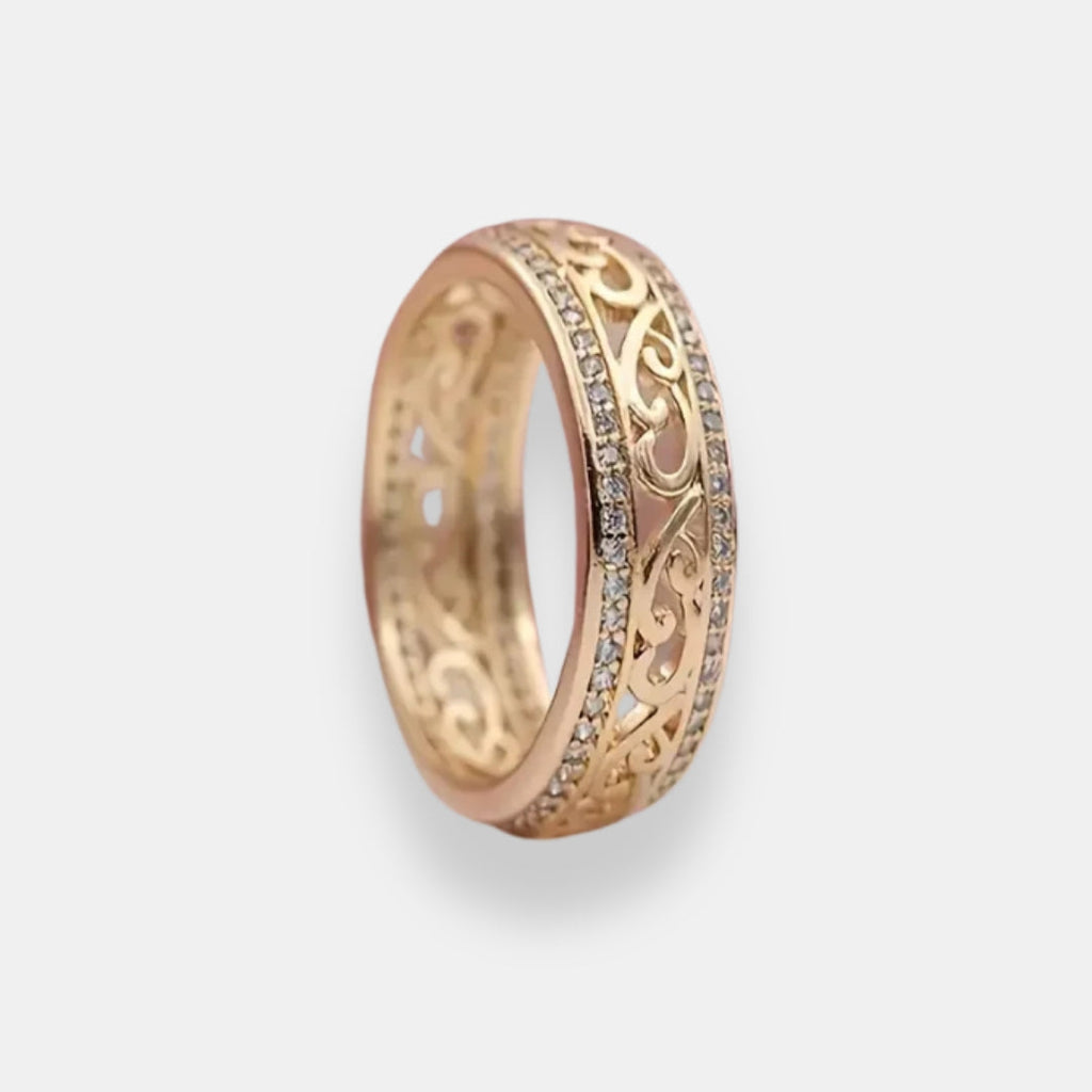 Serafina - Anello Intrecciato con Zirconi