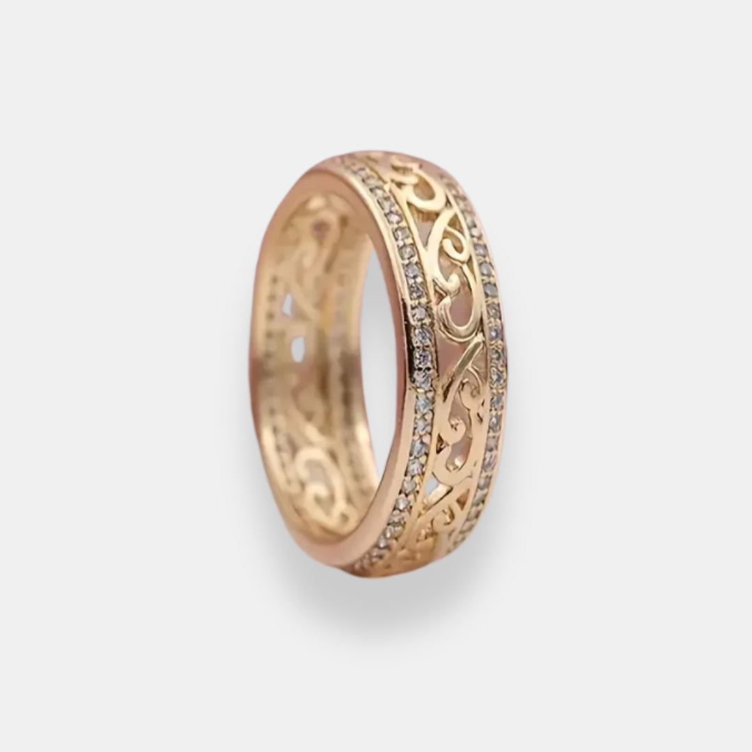 Serafina - Anello Intrecciato con Zirconi