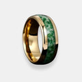 Altea - Anello Ampio con Inserto Organico