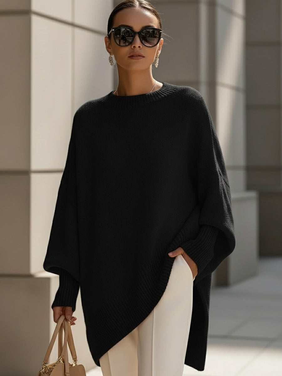 Mirevia - Maglione Oversize con Scollo Ampio
