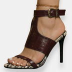 Giada - Sandali Eleganti Effetto Coccodrillo