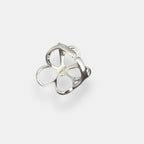 Rosalba - Anello Floreale Bicolore Regolabile