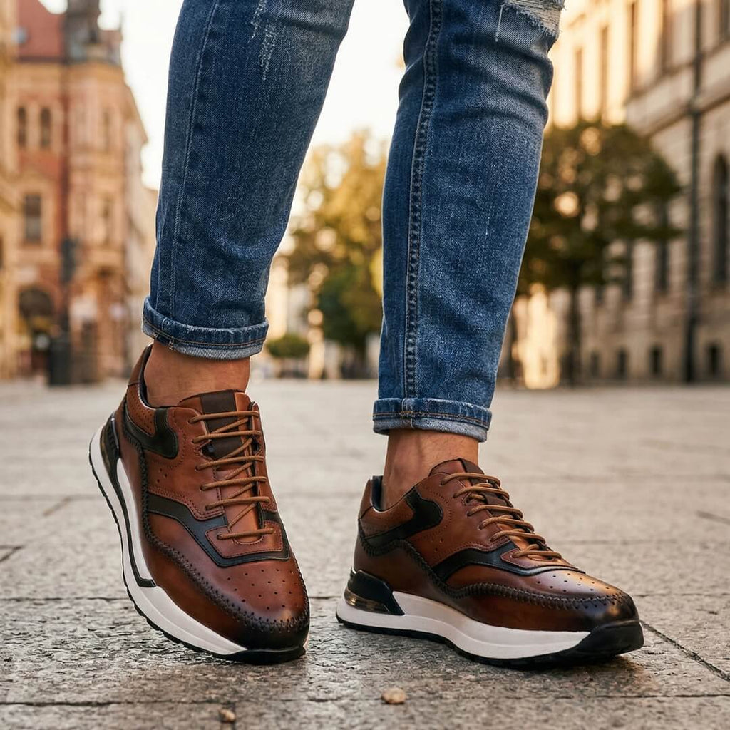 Calenzo - Sneakers Multicolore in Pelle