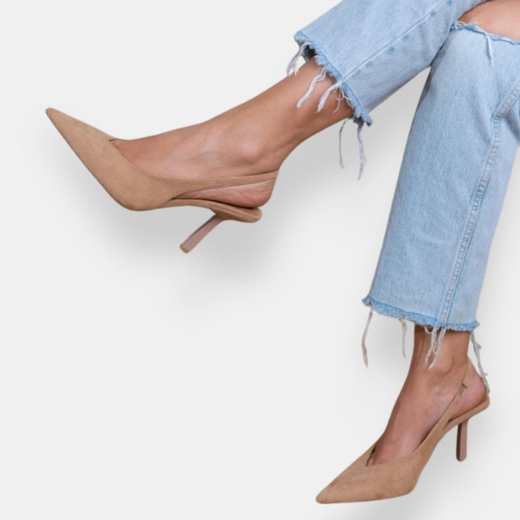 Alessia - Décolleté Slingback Eleganti con Tacco Sottile