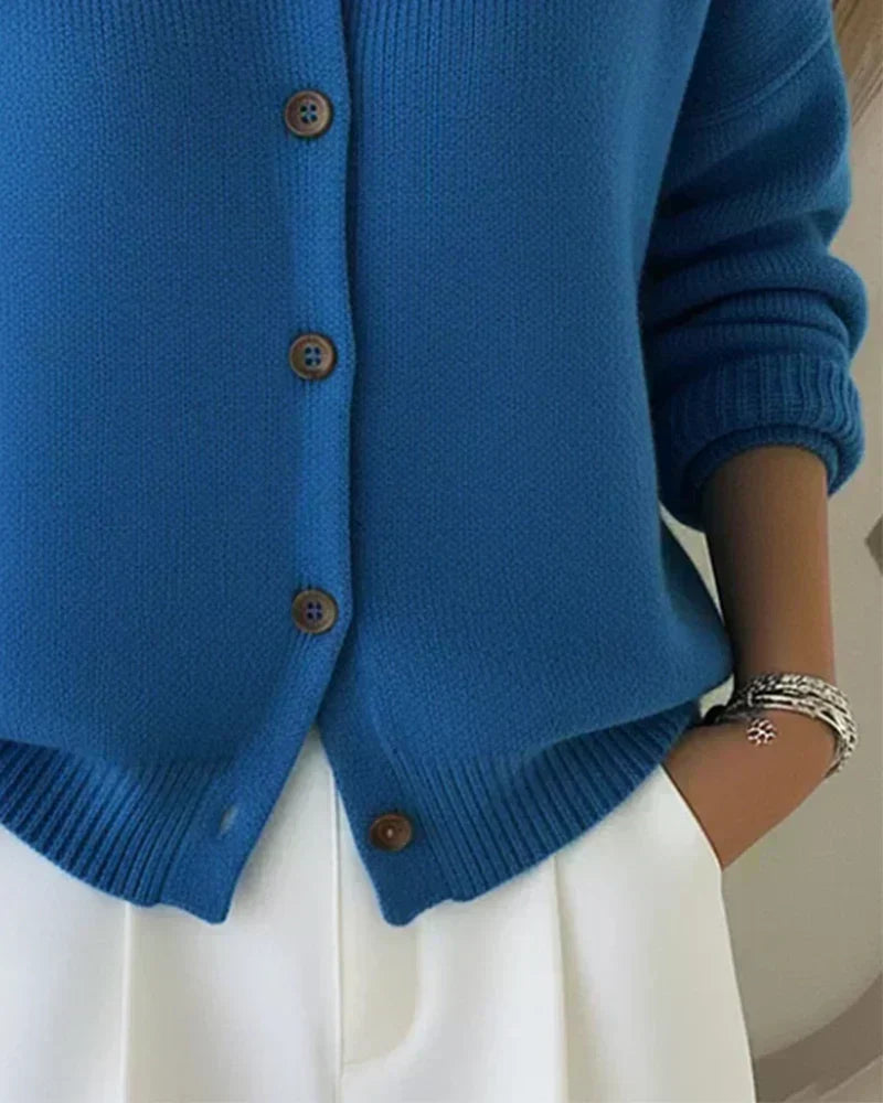 Calissene - Cardigan con Collo a Camicia
