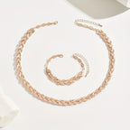 Ondina - Set Collana e Bracciale con Motivo a Coda di Pesce
