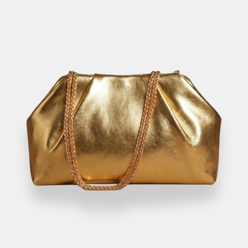 Lucrezia - Borsa Metallizzata con Catena