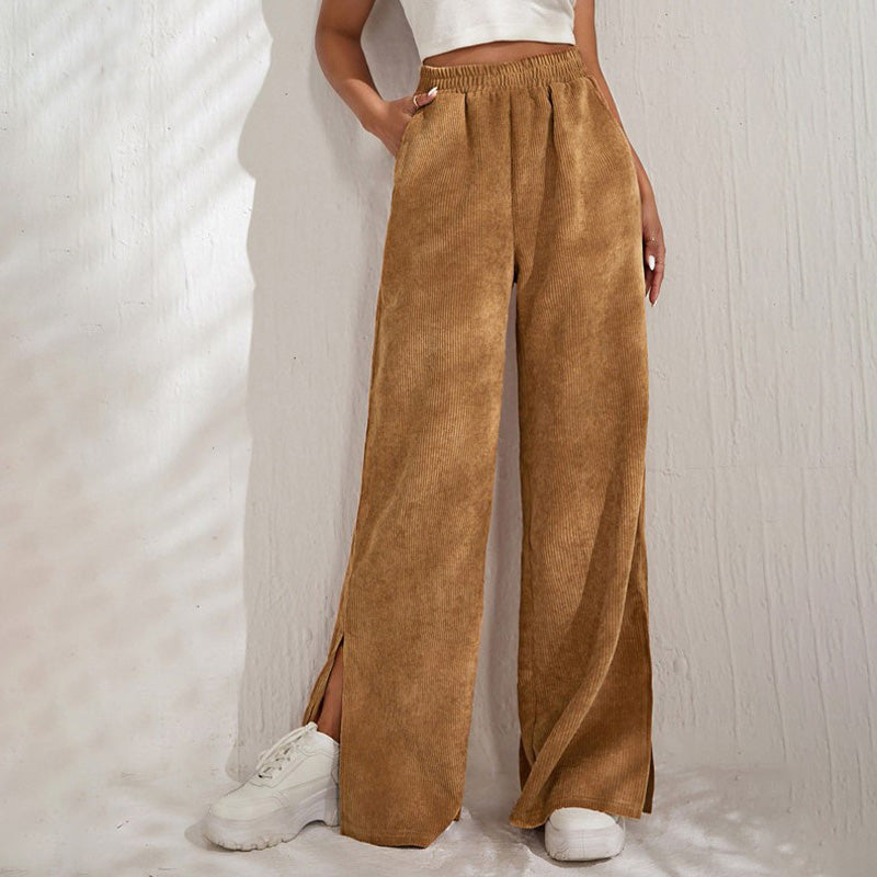 Lunessa - Pantaloni a Coste dal Comfort Morbido