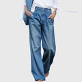 Viretta - Jeans Ampi a Gamba Larga