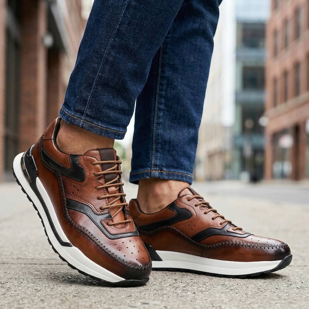 Calenzo - Sneakers Multicolore in Pelle