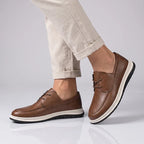 Quireno - Sneakers in Pelle dalle Tonalità Naturali
