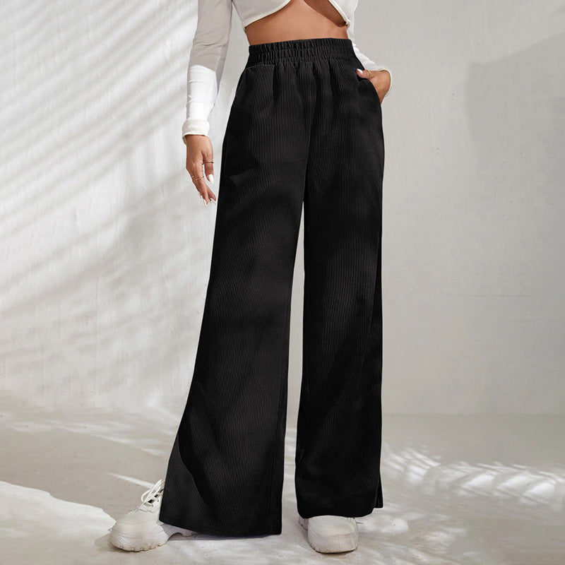 Lunessa - Pantaloni a Coste dal Comfort Morbido
