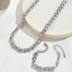Ondina - Set Collana e Bracciale con Motivo a Coda di Pesce