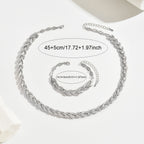 Ondina - Set Collana e Bracciale con Motivo a Coda di Pesce