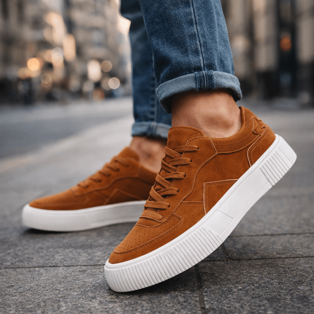 Rovaldo - Sneakers Multicolore in Camoscio
