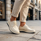 Quireno - Sneakers in Pelle dalle Tonalità Naturali