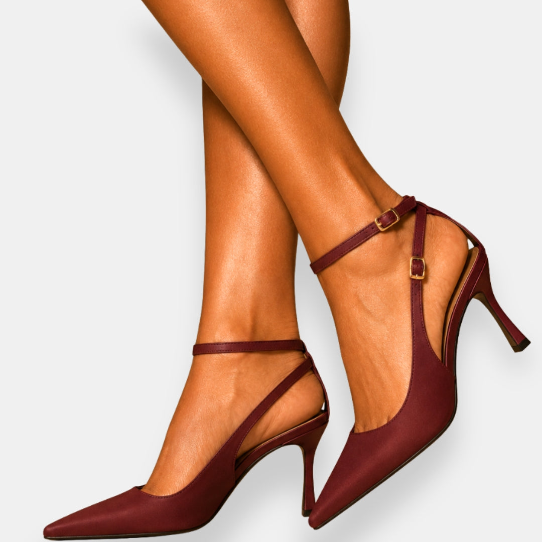 Isabella - Décolleté Eleganti in Raso a Punta