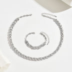 Ondina - Set Collana e Bracciale con Motivo a Coda di Pesce