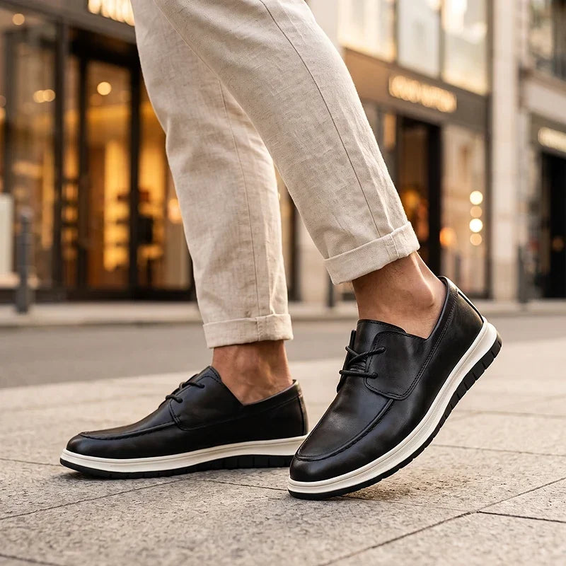 Quireno - Sneakers in Pelle dalle Tonalità Naturali
