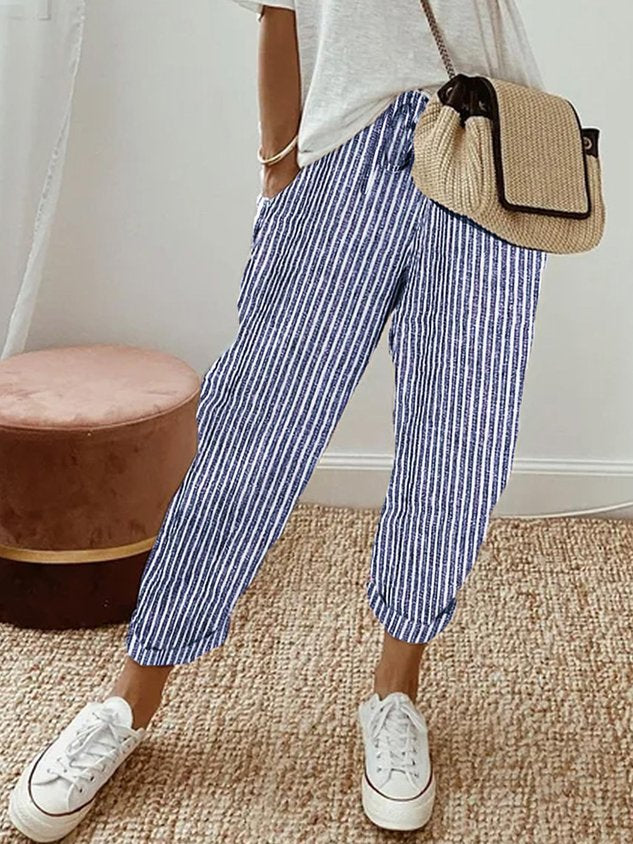 Flarisse - Pantaloni Fluidi con Vita Morbida