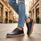 Pellario - Sneakers Bicolore in Pelle